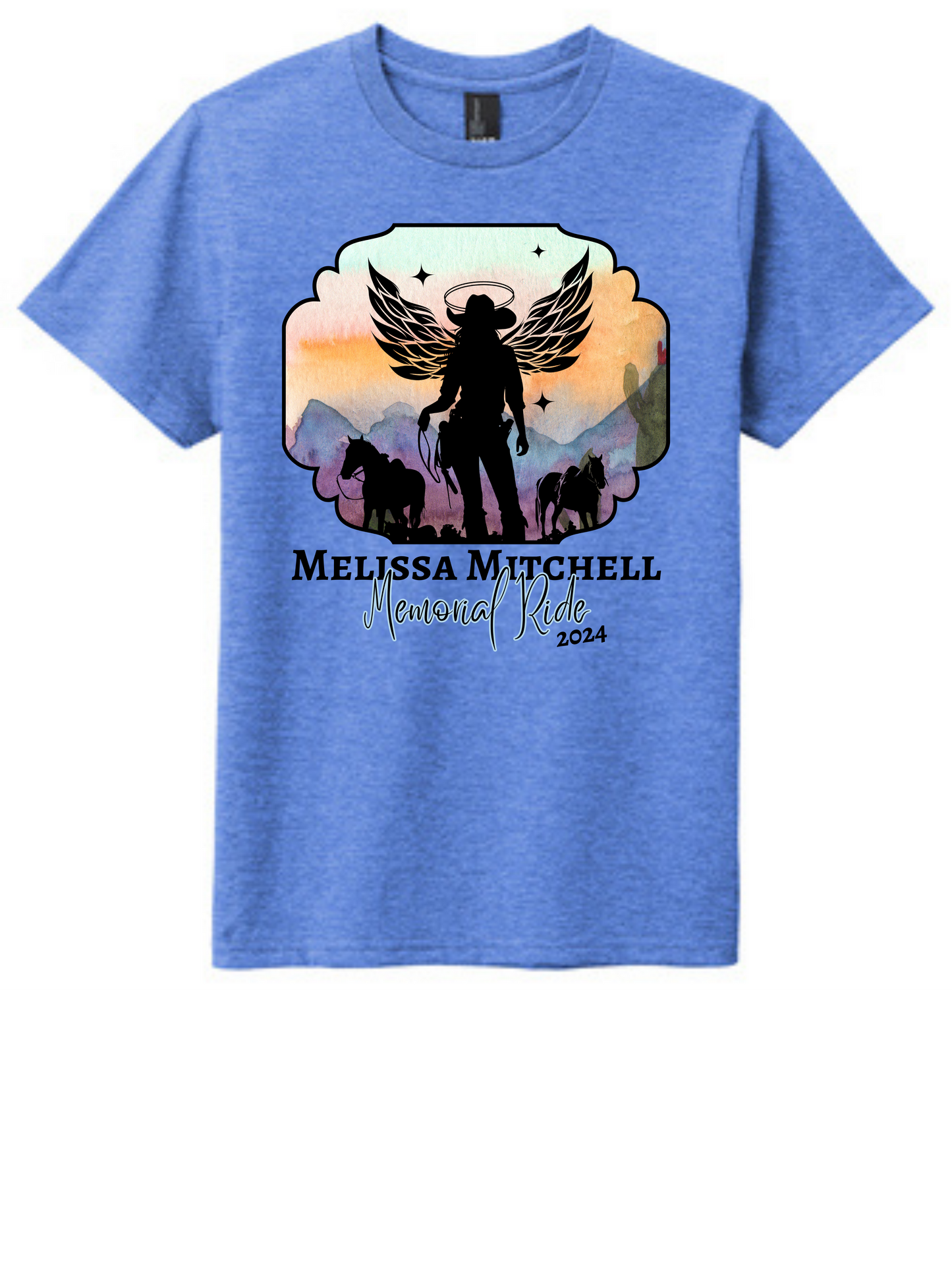 YOUTH Short Sleeve Premium Tee - Angel Cowgirl