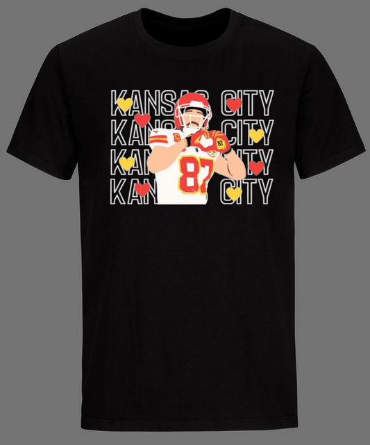 KC HEART HANDS - Chiefs - Soft Style Premium TShirt - Black