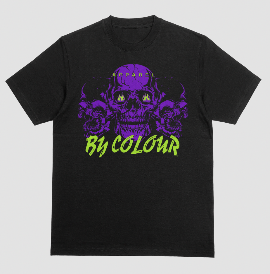 APPAREL BY COLOUR - Neon Skull